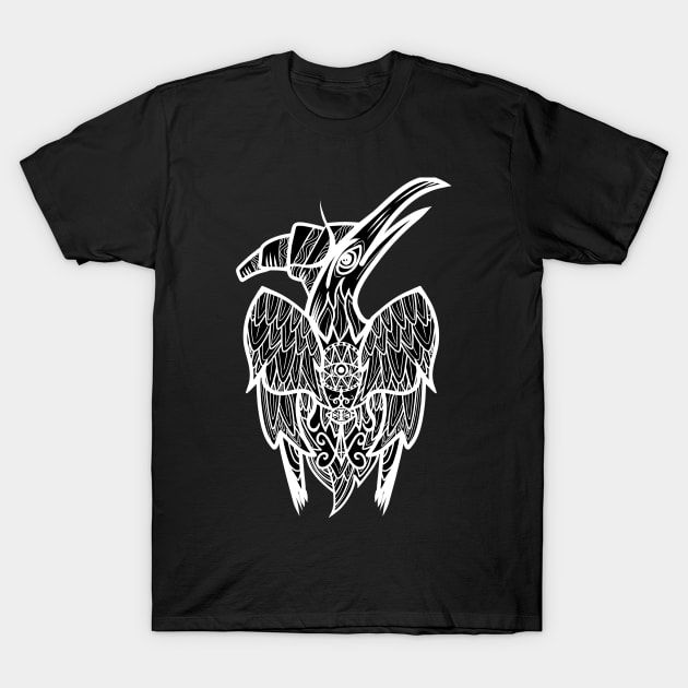 Tribal Crow T-Shirt by ZOSHOUSE